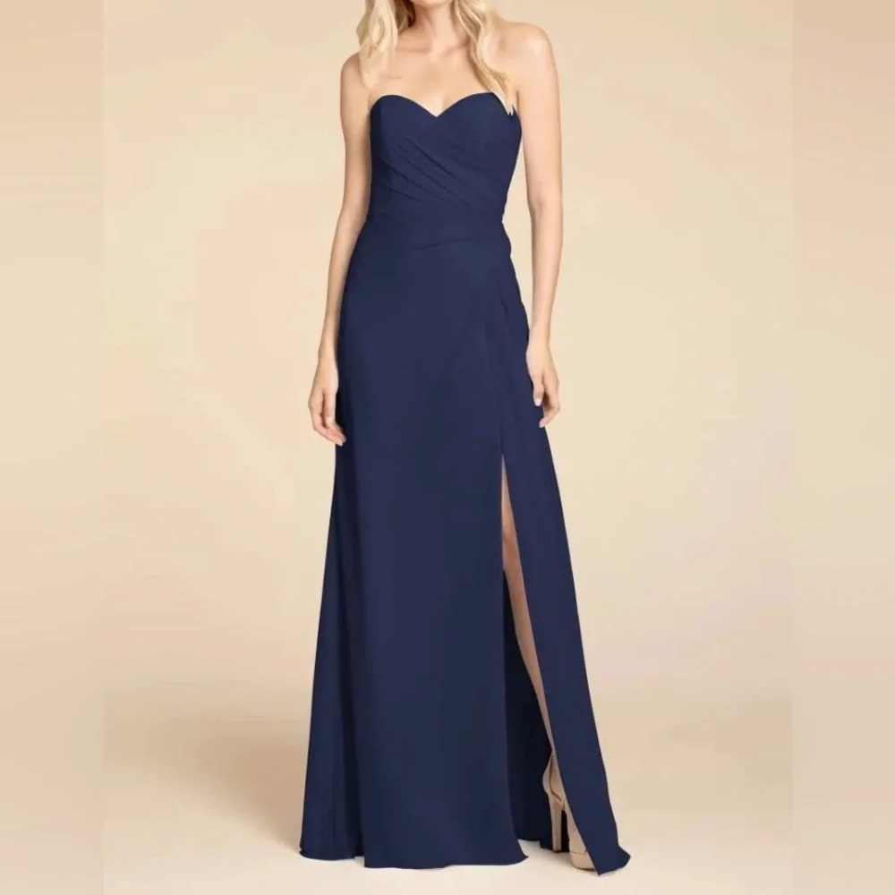 Hayley Paige Bridesmaid Dress Style 5913 Indigo Size 14, NWT